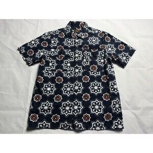 Levis Skateboarding Collection Textured Pattern SS Button Front Shirt Sz S Mens